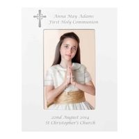 Cross White 6x4 Photo Frame