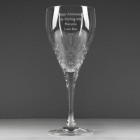 Cut Crystal Wine Glass