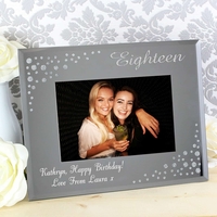 Eighteen Diamante 6x4 Glass Photo Frame