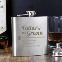 Father of the Groom Hip Flask