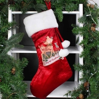 Festive Fawn Luxury Stocking