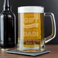 Greatest Dad Glass Pint Stern Tankard