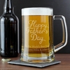 Happy Fathers Day Glass Pint Stern Tankard