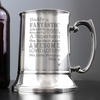 He is... Stainless Steel Tankard