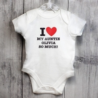 I HEART 0-3 Months Baby Vest