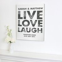 Live Love Laugh Canvas