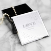 LOVE Diamante Glass Trinket Box