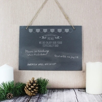 Menu Hanging Slate Sign