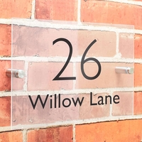 Modern Acrylic House Sign