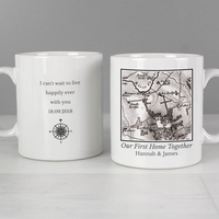 Personalised 1805 - 1874 Old Series Map Compass Mug
