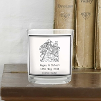 Personalised 1805 - 1874 Old Series Map Home Scented Jar Candle