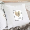 Personalised 1896 - 1904 Revised New Map Heart Cushion Cover