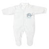 Personalised Blue Elephant 0-3 Months Babygrow