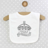 Personalised Royal Crown Bib