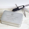 Personalised Shield Pen Knife and Box Set