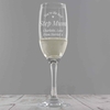 Personalised You Are The Best Flute Glass