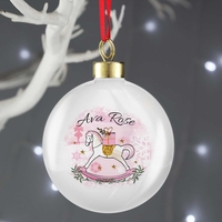 Pink Rocking Horse Bauble
