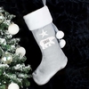 Polar Bear Luxury Silver Grey Stocking