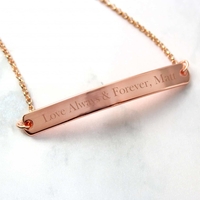 Rose Gold Tone Bar Bracelet
