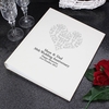 Silver Damask Heart Traditional Album