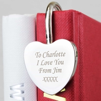 Silver Heart Bookmark