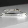 Silver Tone Bar Bracelet