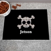 Skull and Crossbones Pet Placemat