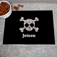 Skull and Crossbones Pet Placemat