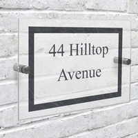 Slate Effect Acrylic House Sign
