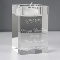 Small Hearts Tea Light Candle Holder