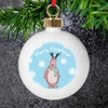 Snow Scene Rudolph Bauble