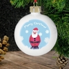Snow Scene Santa Bauble