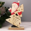 Snowflake Wooden Santa Decoration