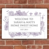 Soft Watercolour Metal Sign