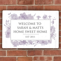 Soft Watercolour Metal Sign