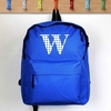 Star Initial Blue Backpack