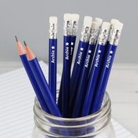 Star Motif Blue Pencils
