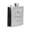 Stars Groom Hip Flask