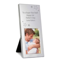 Stars Small Silver 2x3 Photo Frame