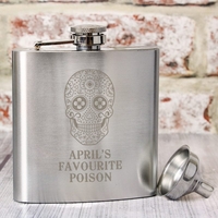 Sugar Skull Hip Flask