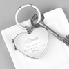 Swirl Heart Photoframe Keyring