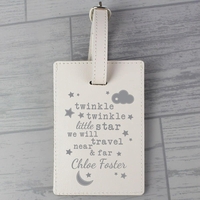 Twinkle Twinkle Cream Luggage Tag