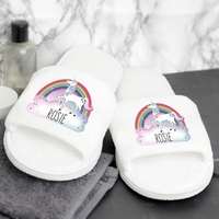 Unicorn Velour Slippers