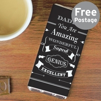 Vintage Typography Milk Chocolate Bar