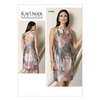 V1481 Vogue Patterns Misses Notch Neck Back Cutout Dress
