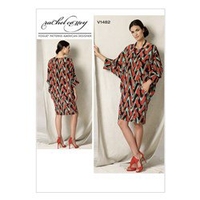 V1482 Vogue Patterns Misses Batwing Dolman Sleeve Dress