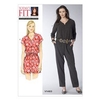 V1483 Vogue Patterns Misses Raglan Sleeve Jumpsuit and Romper