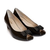 Van Dal Pasadena Patent Wedge with Bow Feature and Suede Detail