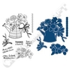 Victoria Nelson Village Fete - Folk Art Watering Can Die and Stamp Set