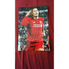 Virgil Van Dijk in Liverpool Kit Photo Personally Signed